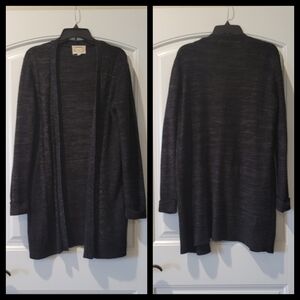 Ambiance Black Heather Knit Cardigan
